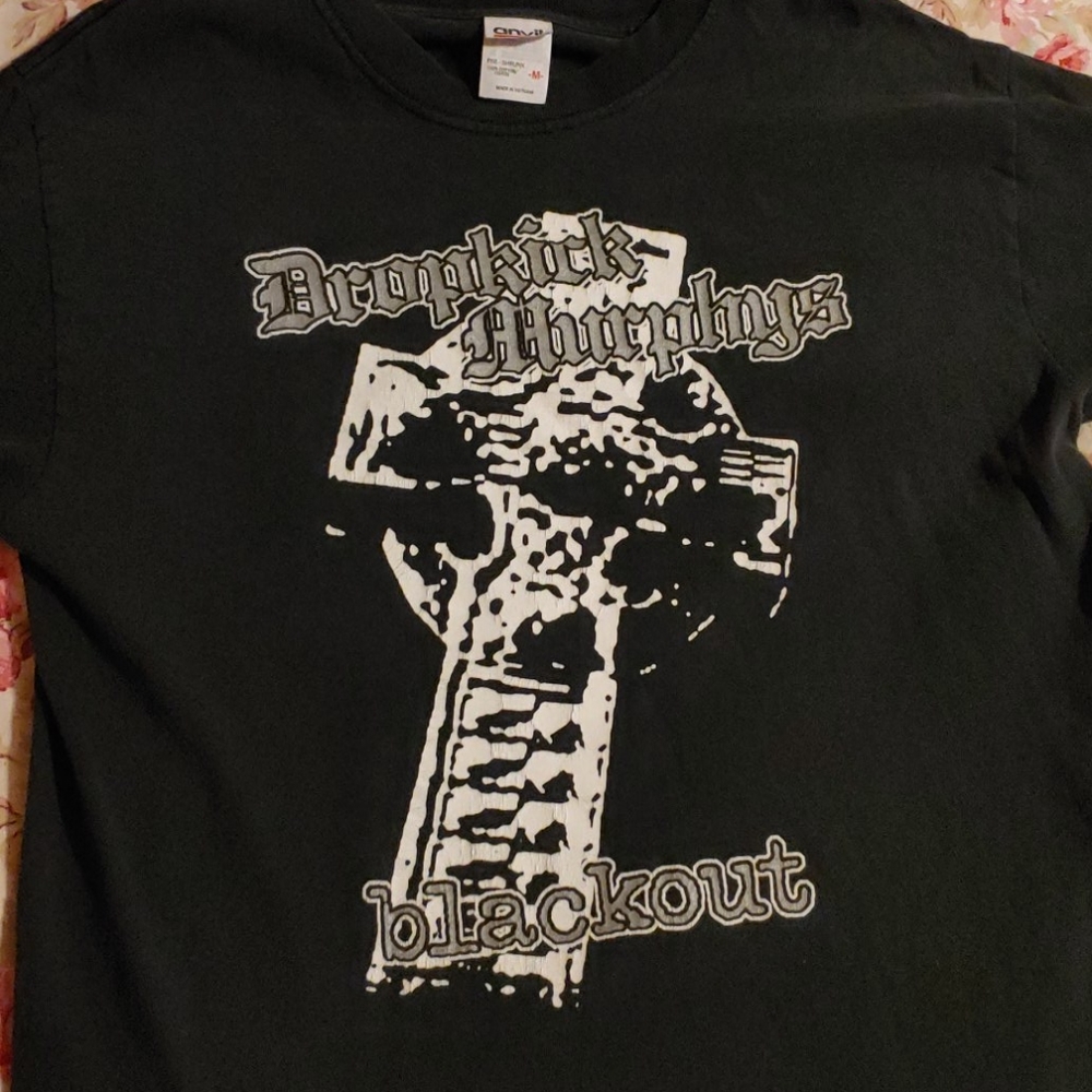 Vintage Dropkick Murphys blackout shirt medium